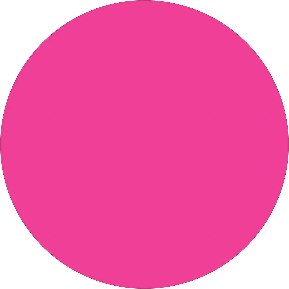 1 1/2" Fluorescent Pink Inventory Circle Labels 500/Roll