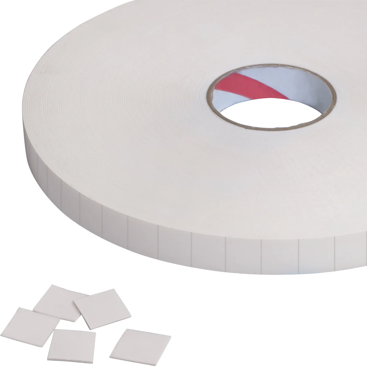 1 x 1" 1/32" Removable Double Sided Foam Squares 648/Case