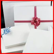 10 x 7 x 1 1/4 White Gloss Apparel Box 100/Case - Image 2