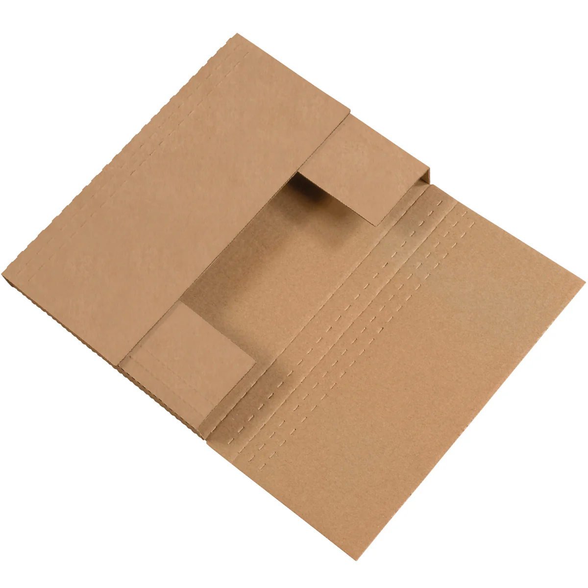 12 1/8 x 9 1/8 x 2 Kraft Easy-Fold Mailers 50/Bundle