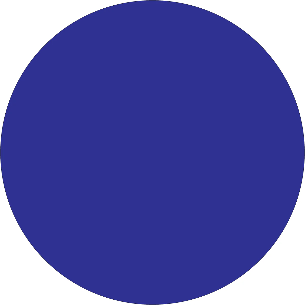 2" Dark Blue Inventory Circle Labels 500/Roll