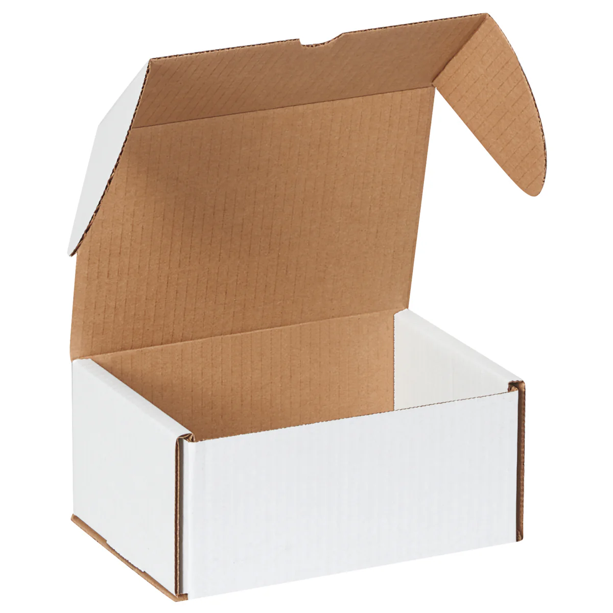 DVD White Corrugated Shipping Box 7 5/8 x 5 7/16 x 3 9/16 (holds 6 DVD Cases) 50/Bundle - Image 2